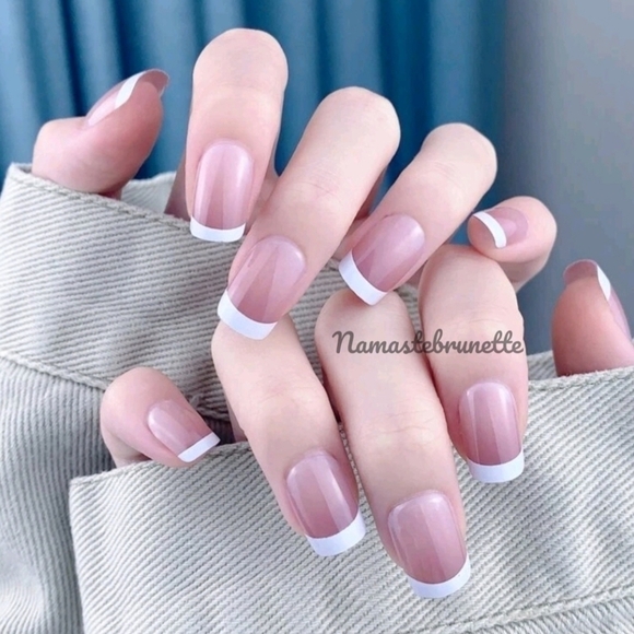Nwt 48pcs French Manicure & Pedicure Premium Press On Nails - Picture 6 of 15